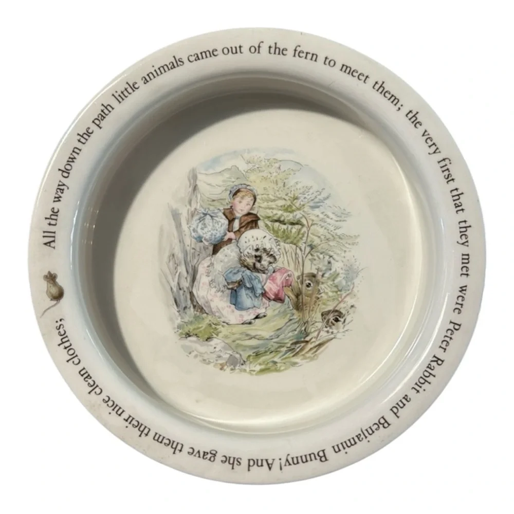 Wedgewood Beatrix potter Designs Mrs Tiggy-Winkle bowl
